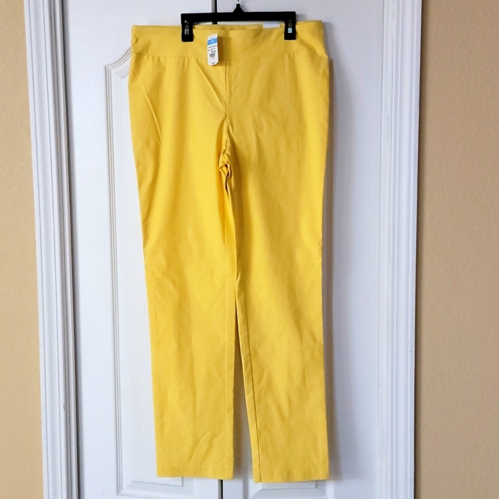 Sunny yellow pull on pants
